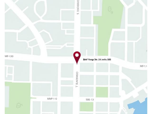 Map showing the physical location of Maple Tongues in Toronto, Canada